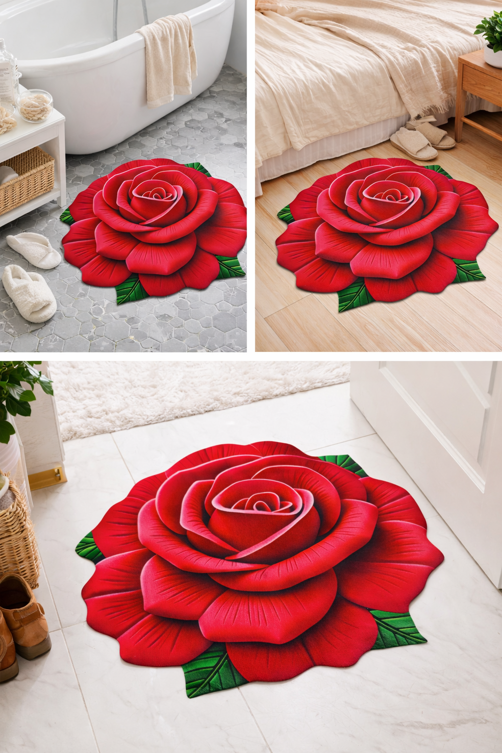 Floor Mat 3D Flower (60cm*60cm)