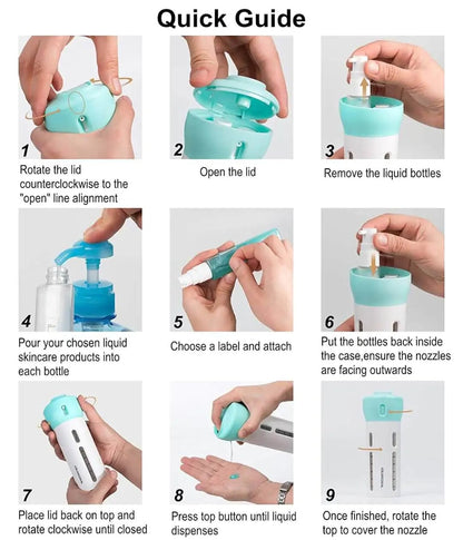 4 in 1 Travel Makeup Bottle