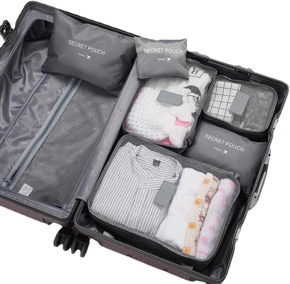 6 Pcs Travel Storage Bag Set | Travel Organizer Bag | Clothes Organizer | Suitcase Organizer