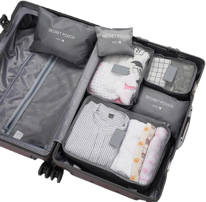 6 Pcs Travel Storage Bag Set | Travel Organizer Bag | Clothes Organizer | Suitcase Organizer