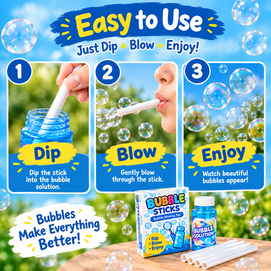 Bubble Blowing Tube Toy – Fun Bubble Maker