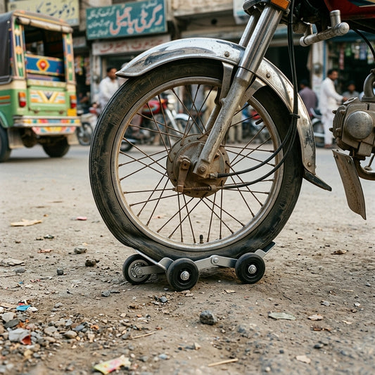 Punctured Tyre Rescue Trolley | Wheel Puller