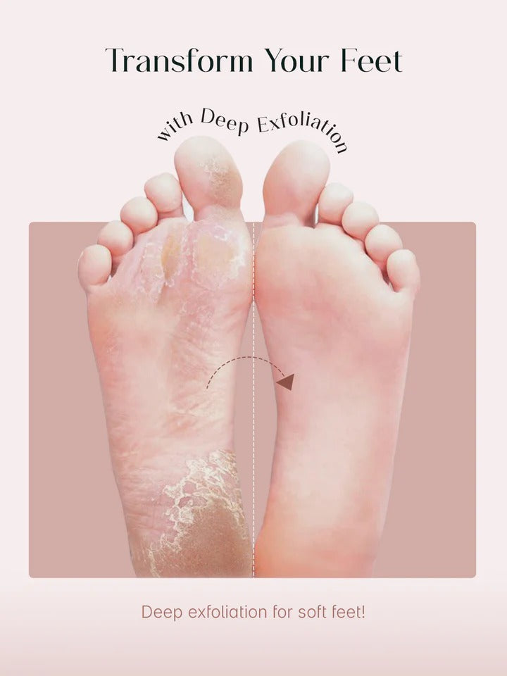 Sakura Exfoliating Foot Mask | Foot Peeling Mask for (Woman and Man)