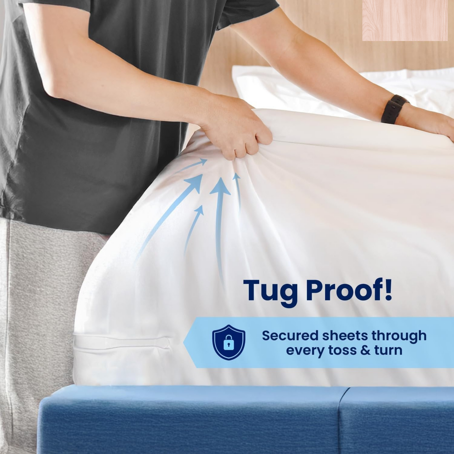 bed sheet holder system.