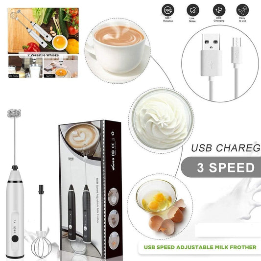 Coffee Frother, Milk Frother, Egg Beater Rechargeable