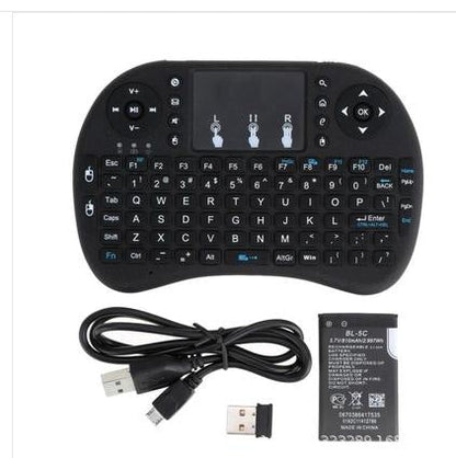 Smart TV Remote Wireless Mini Keyboard + Mouse Pad with RGB Backlight