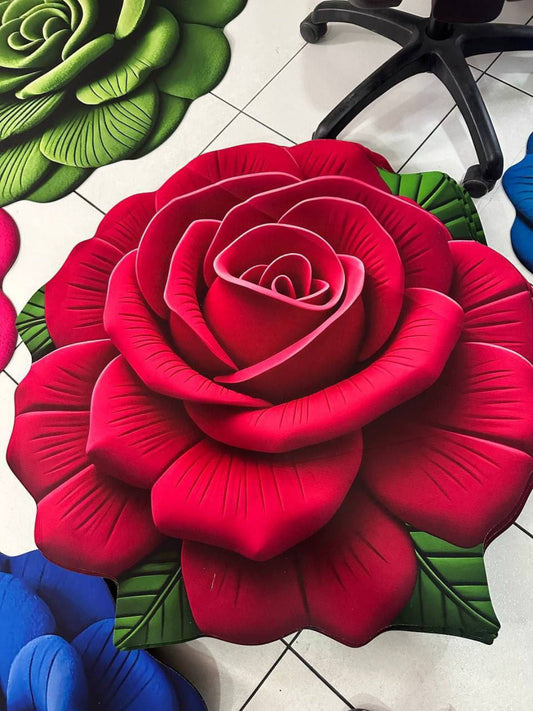 Floor Mat 3D Flower (60cm*60cm)