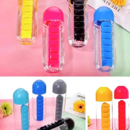 Pill Water Bottle | Bottle with Medicine Box
