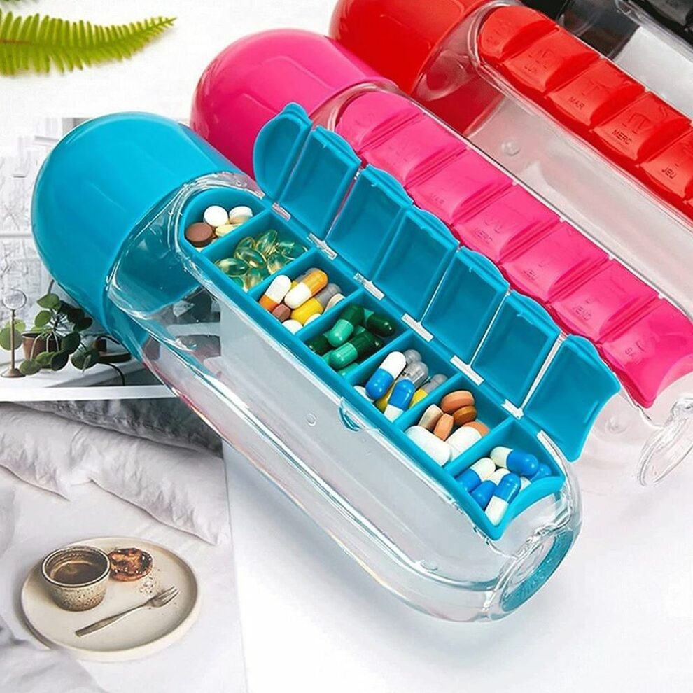 Pill Water Bottle | Bottle with Medicine Box