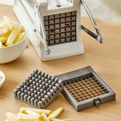 French Fries Potato Cutter Home Professional Version With Replaceable Blades for Easy Cutting And Cleaning, Vegetable Strip Chopper Cucumber Slicer Onion Shredder