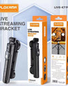 SELFIE STICK PLOKAMA LIVE K7-PRO WITH 2 RECHARGEABLE LIGHTS